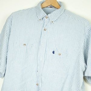 Carhartt Mens Striped Button Down
